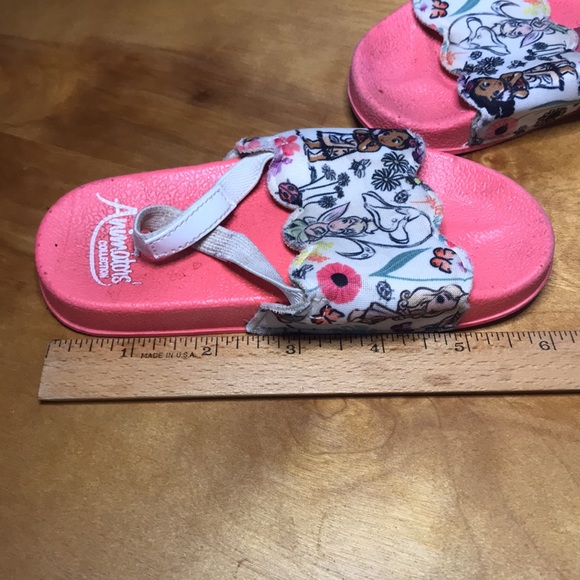 Disney tinker bell princess flip flops with elastic back - Picture 4 of 6